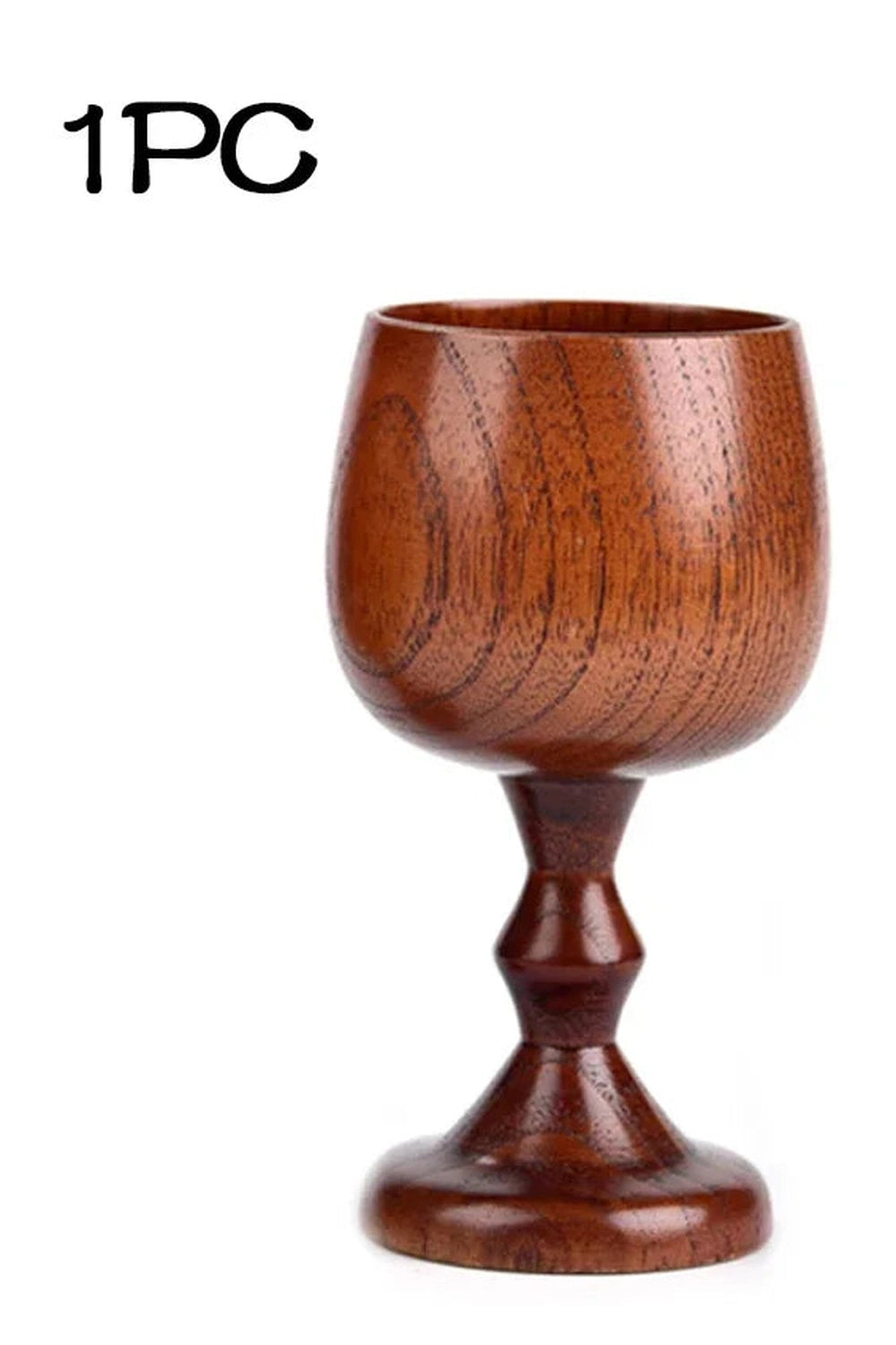 Vintage Charm Wooden Goblets