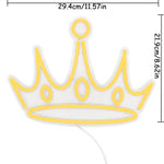 Yellow Crown Neon Sign