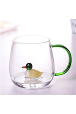 Cartoon Animal Glass Juice Cup