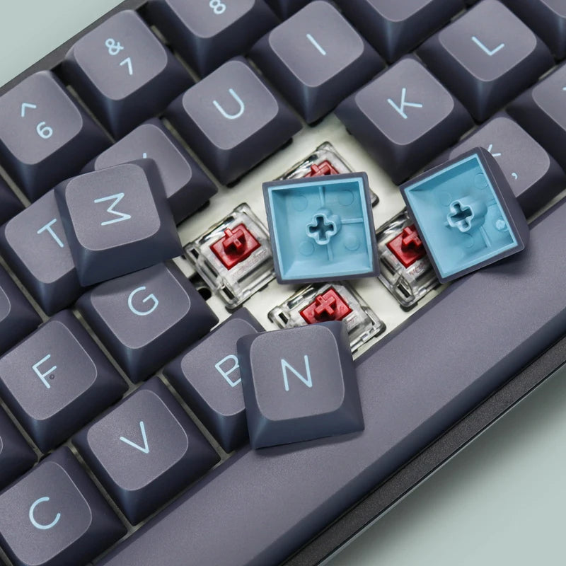 Black Grey Double-shot Keycaps