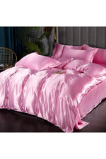 Satin Deluxe Solid Bedding Set