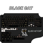 Black Cat Cartoon Keycaps