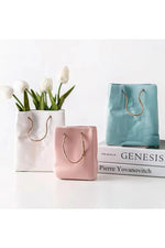 Blush Bag Ceramic Vase