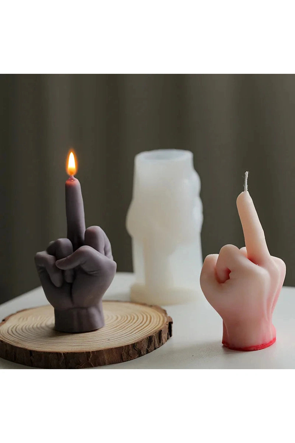 Rude Gesture Candle Mold DIY