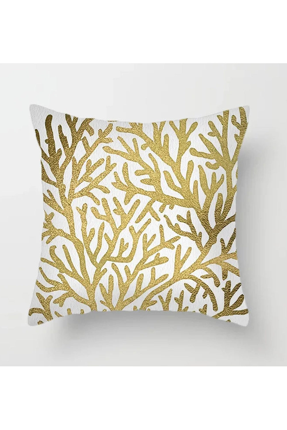 Fall Decor Yellow Leaf Polyester Pillow Case