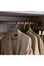 Sleek Gold Wardrobe Hangers