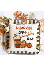 Pumpkin Spice Pillow Cover