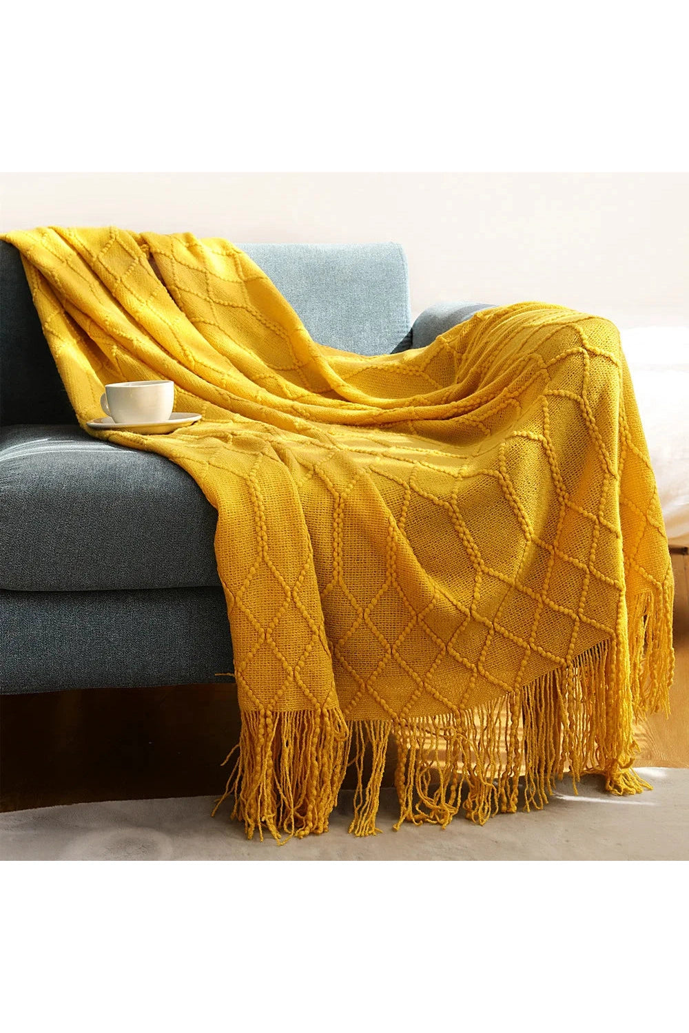 Sand Dunes Textured Throw Blanket