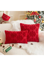 Xmas Plush Decorative Pillow Case