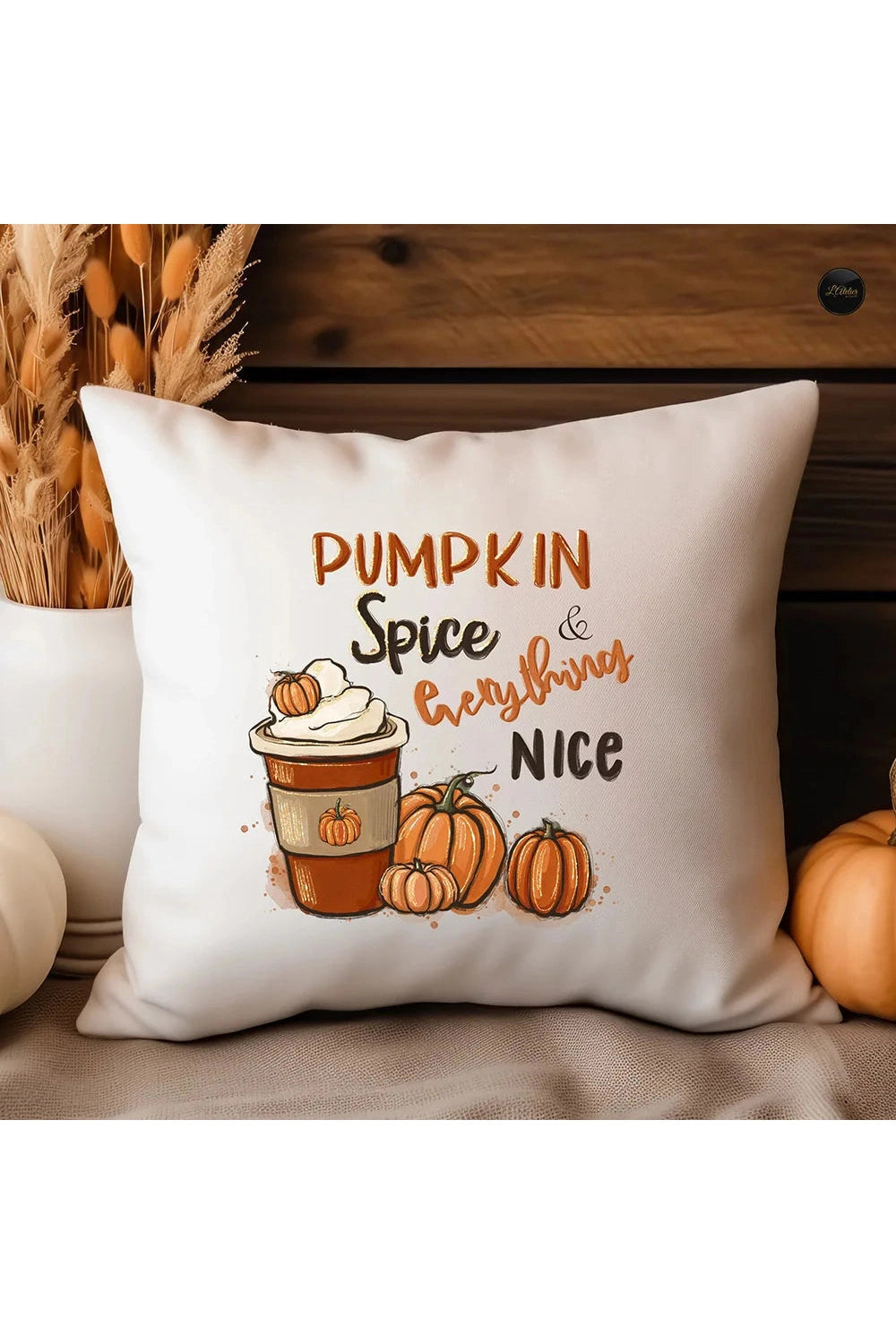 Pumpkin Spice Pillow Cover