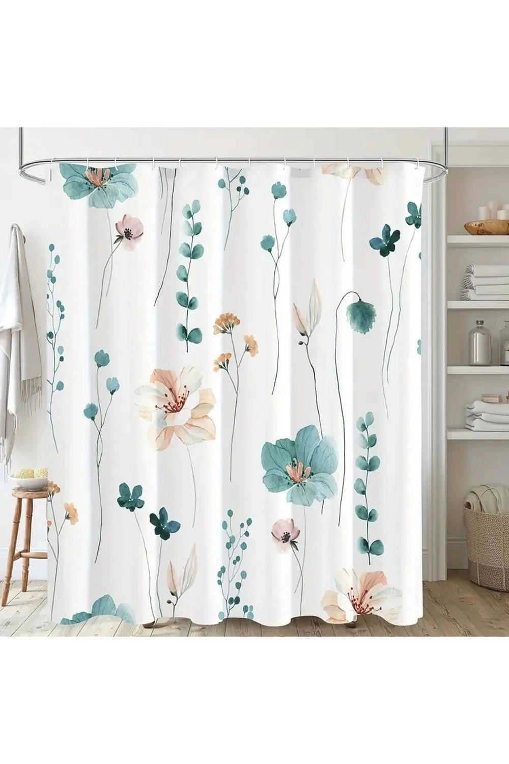 Watercolor Floral Shower Curtain