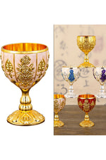 Floral Engraved Retro Goblet