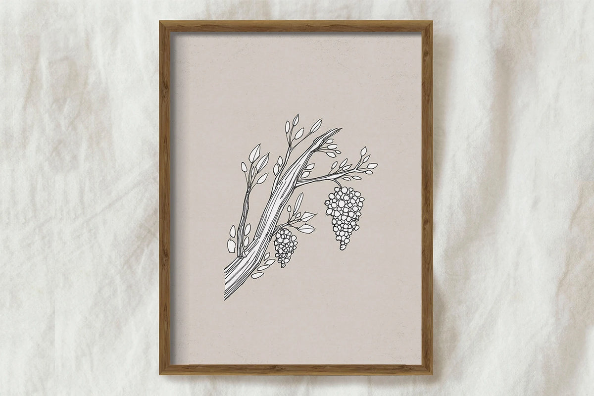 Vine and Branches Canvas Poster