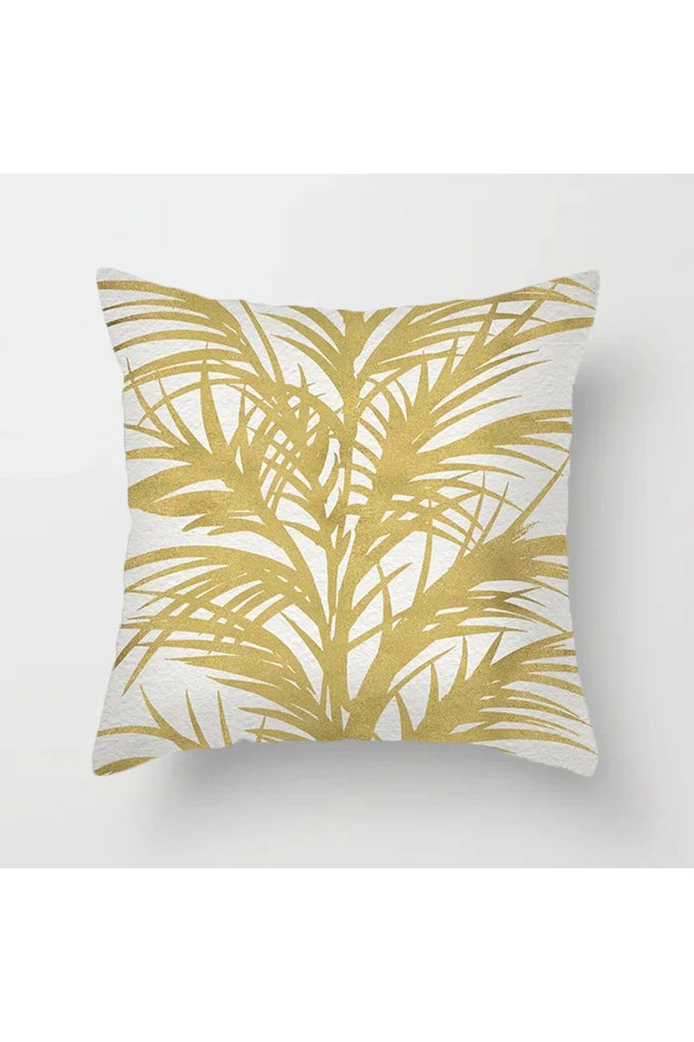 Fall Decor Yellow Leaf Polyester Pillow Case