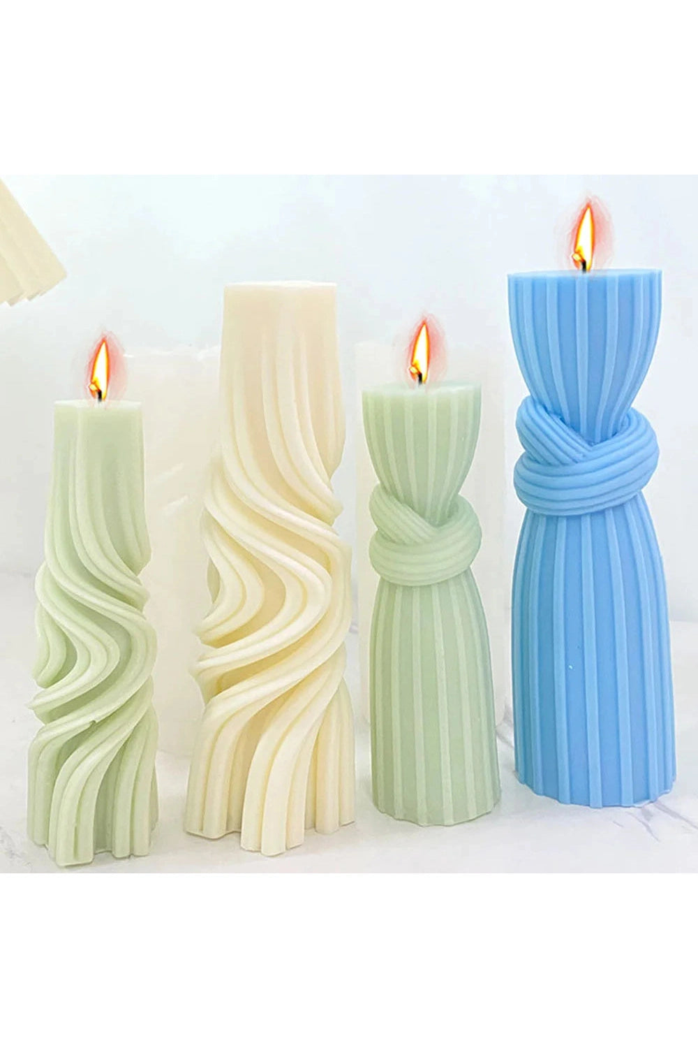 Wave Column Candle Mold DIY