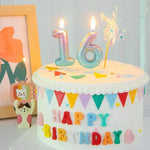 Pastel Balloon Number Candles