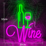 Weinbar Neon Dekor