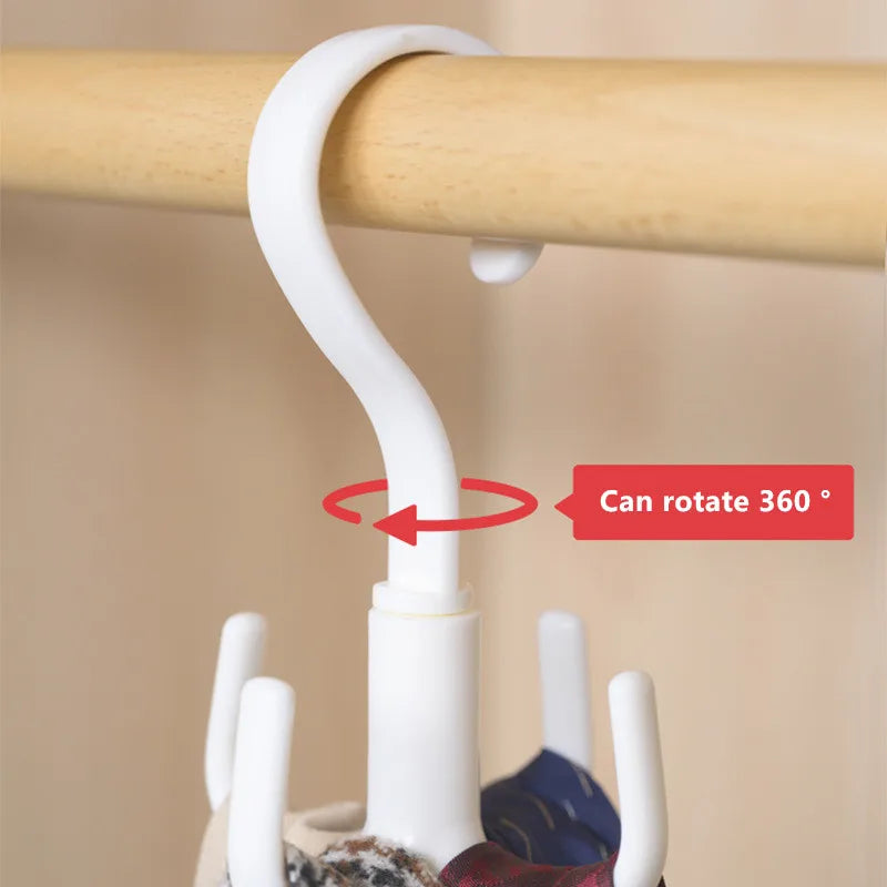 Compact Rotating Closet Hanger