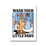 Cute & Quirky Feline Canvas Poster