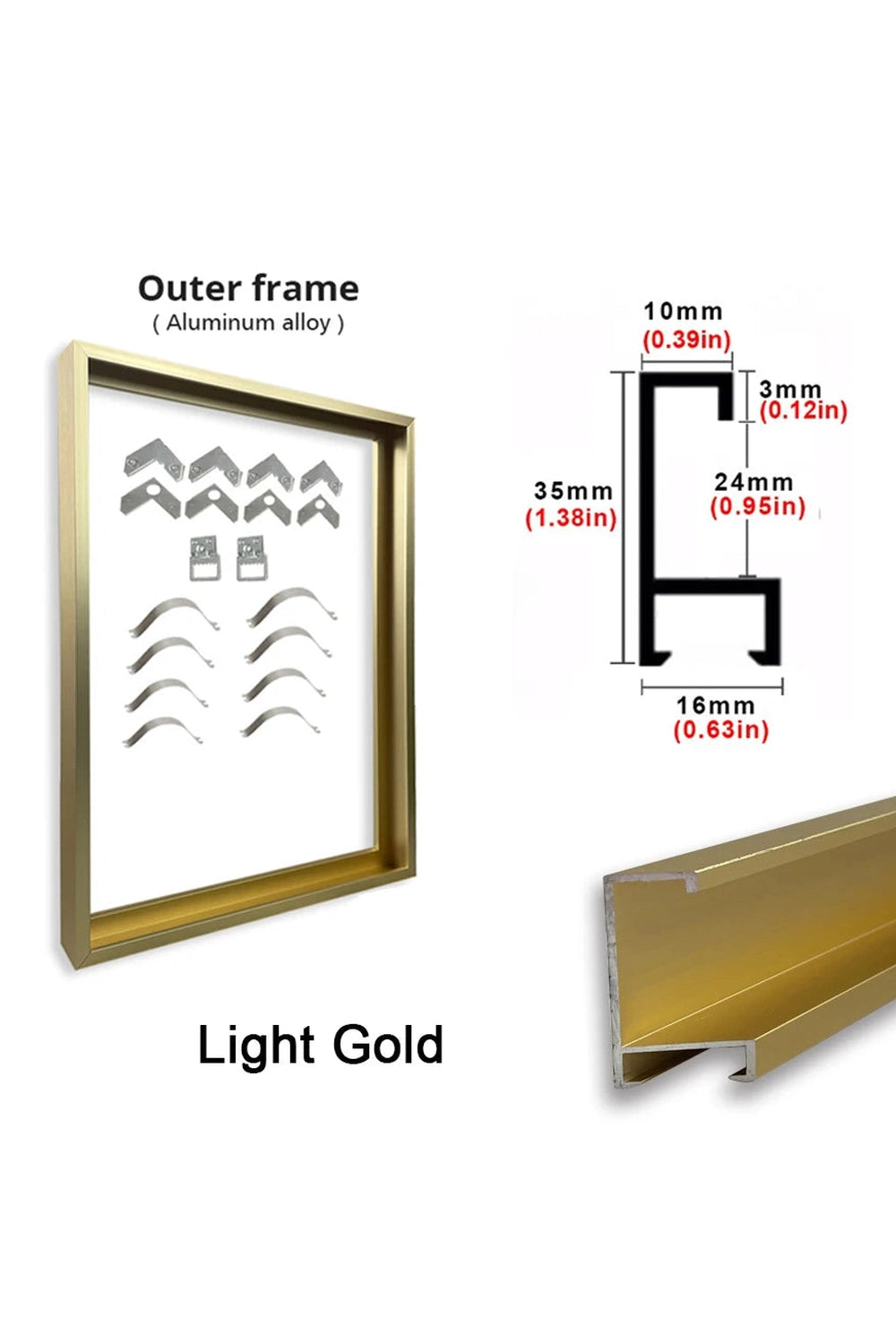 Multicolor Metal Art Frames