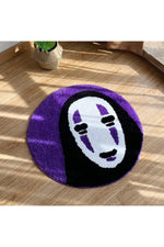 Smiley Face Soft Round Rug