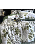 Green Botanical Bedding Set