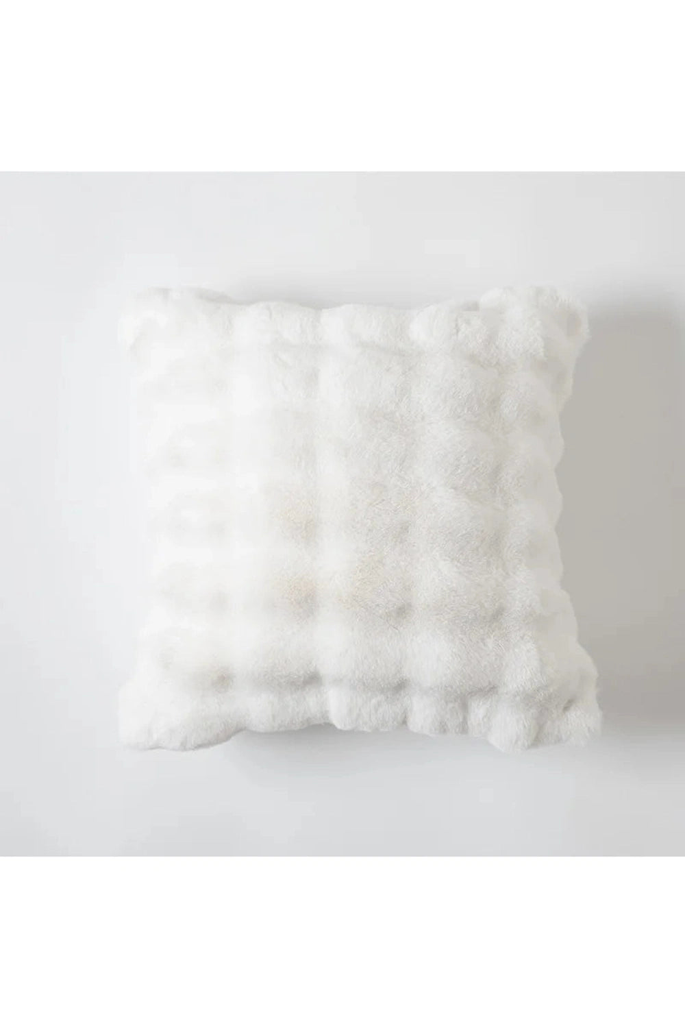 Thick Cream Plush Pillow Case