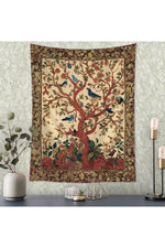 Enchanted Forest Tree of Life Tapestry