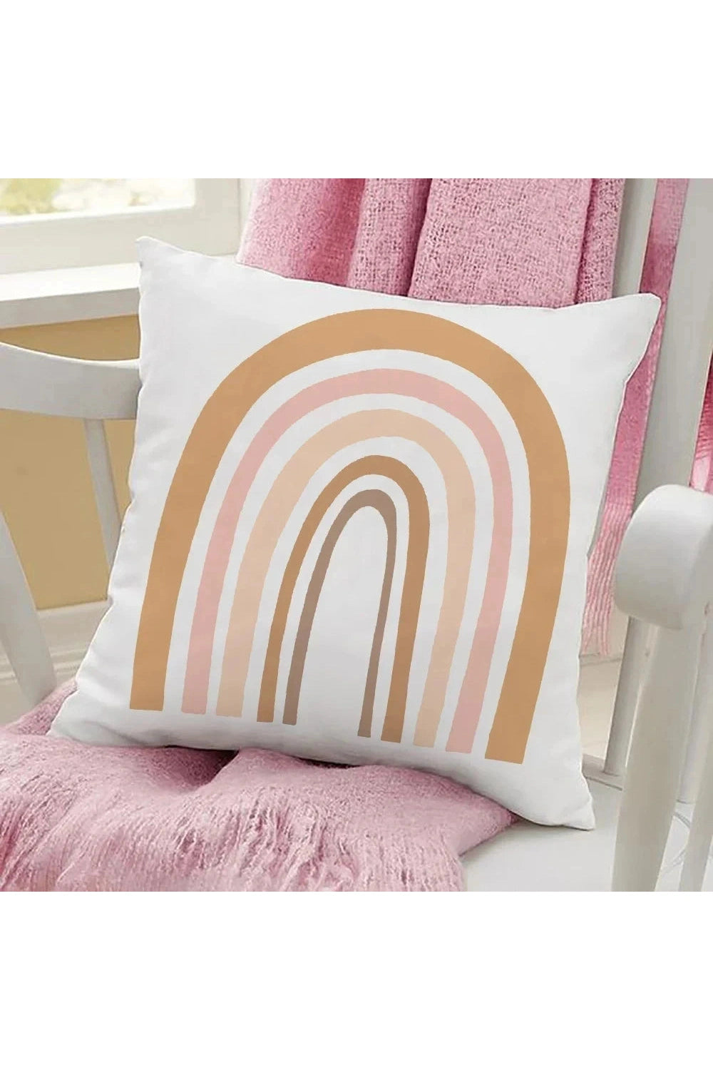 Rainbow Print Sofa Pillow Case