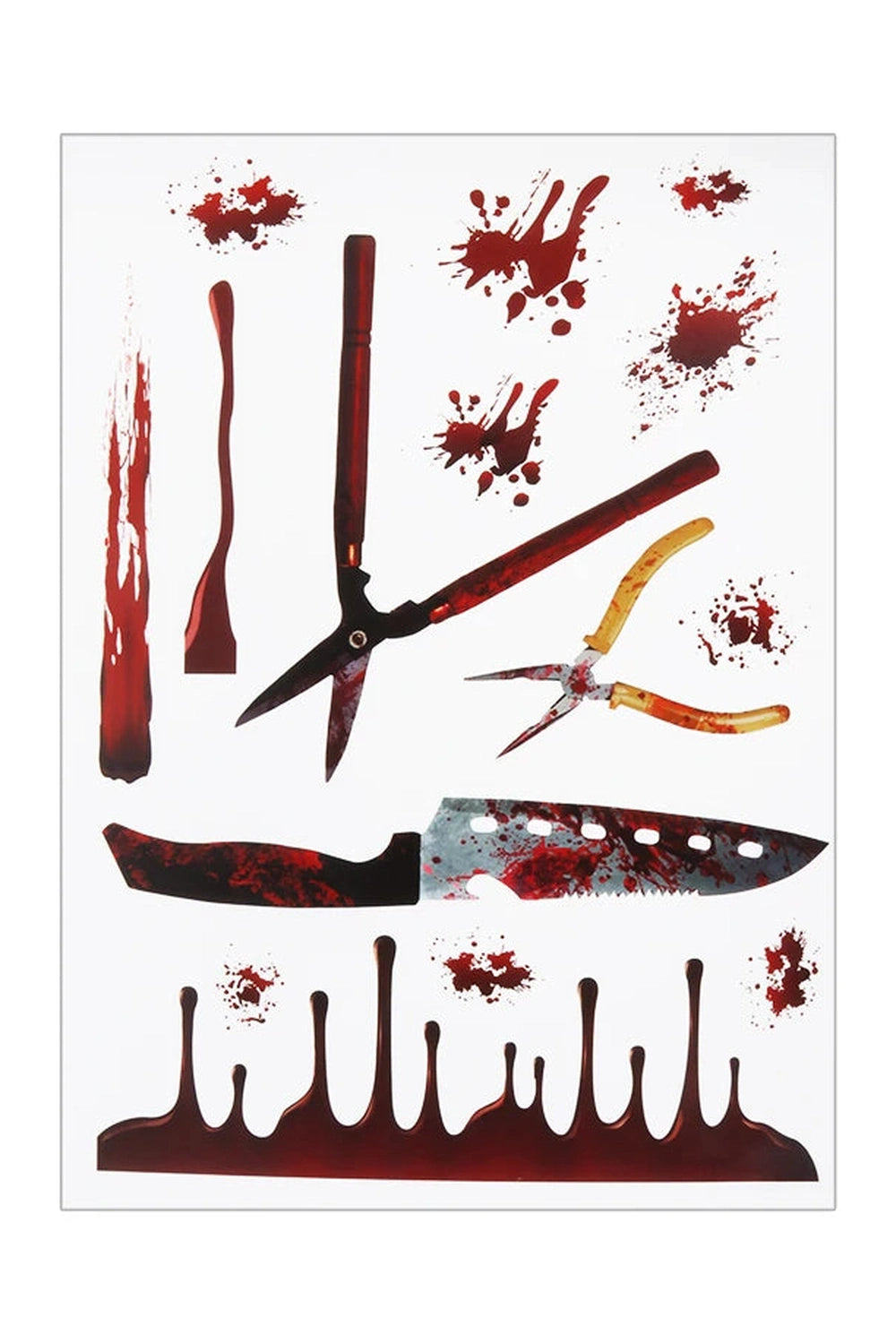 Blood Splatter Horror Wall Stickers