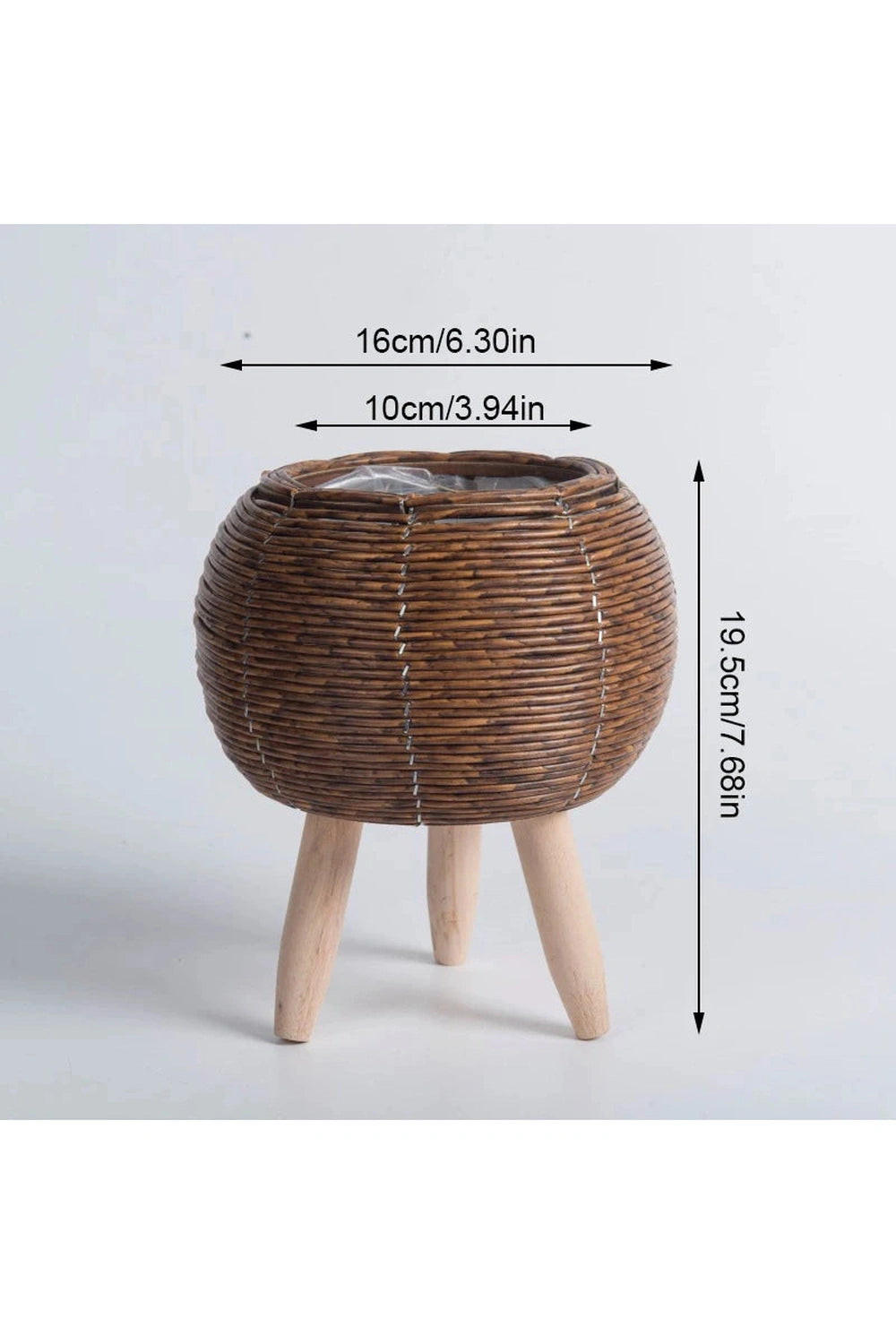 Rattan Basket Flower Pot