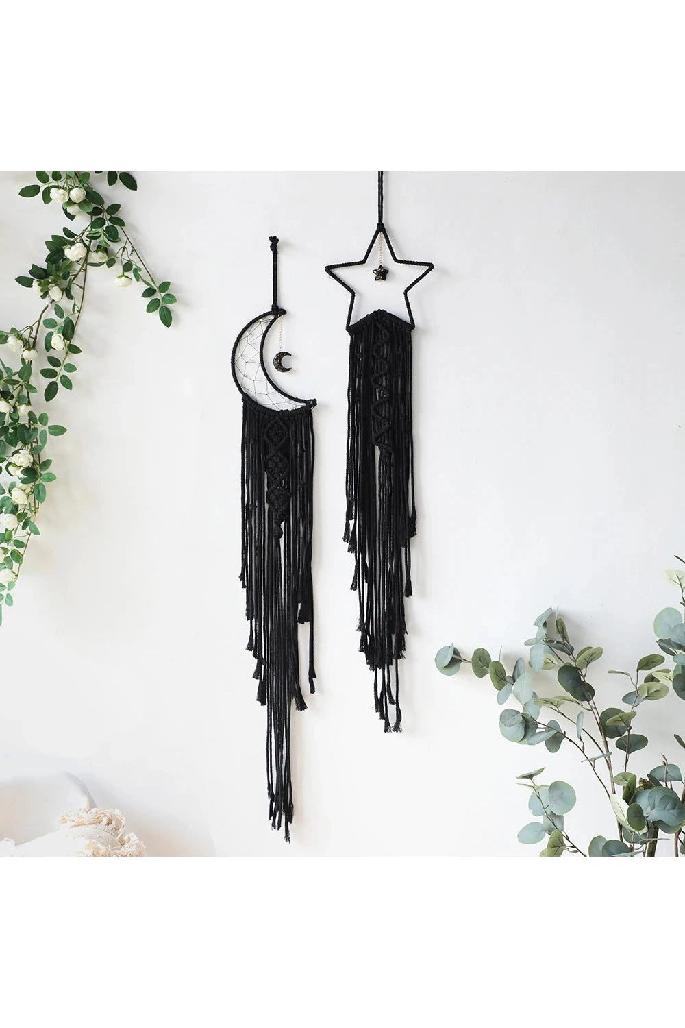 Black Sun and Moon Dreamcatcher