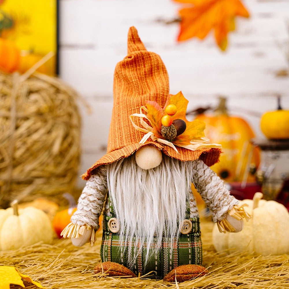 Autumn Harvest Gnome Figurines