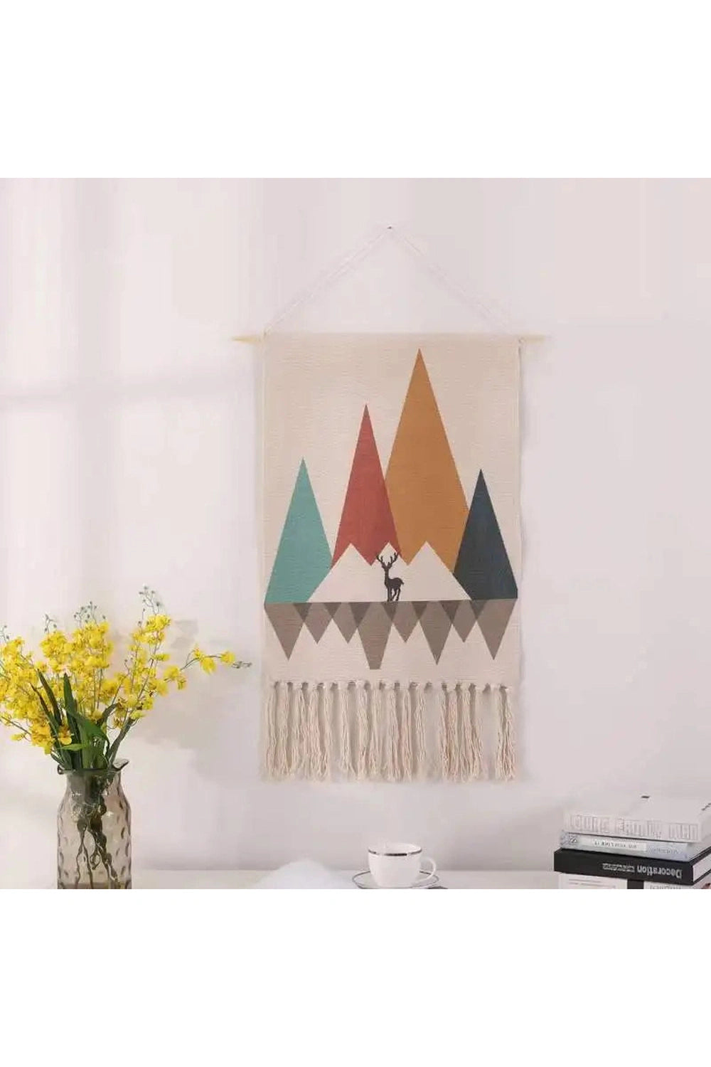 Retro Rainbow Woven Wall Hanging Tapestry