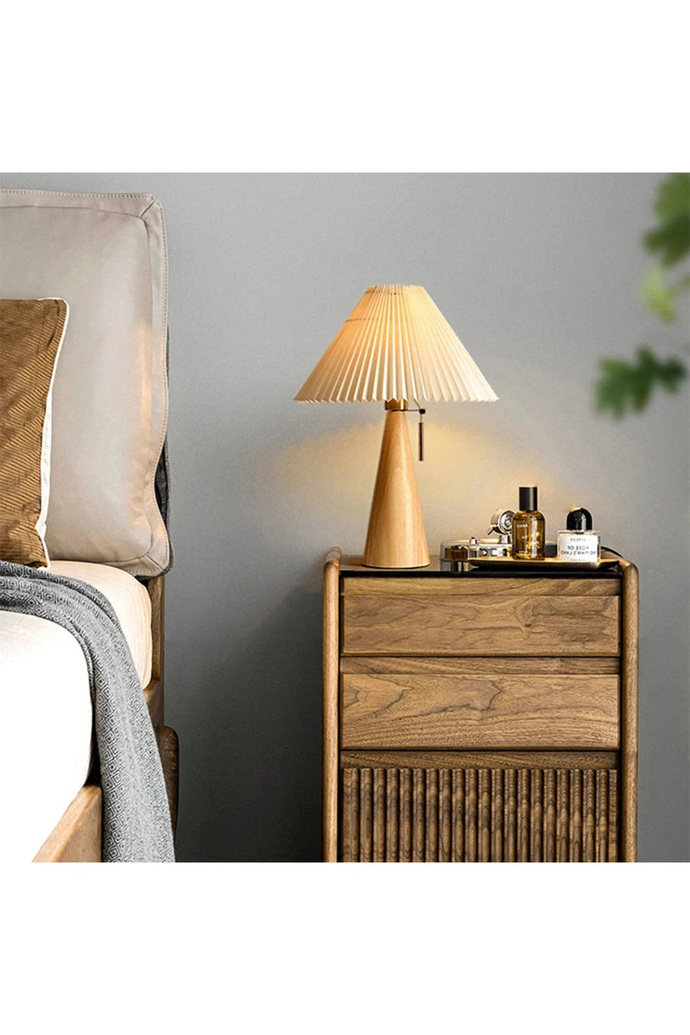 Retro Solid Wood Lamp