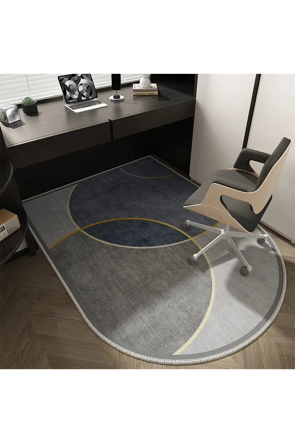 Monochrome Melody Desk Rug