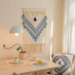 Colorblock Boho Fringe Tapestry