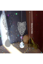 Golden Butterfly Prism Suncatcher