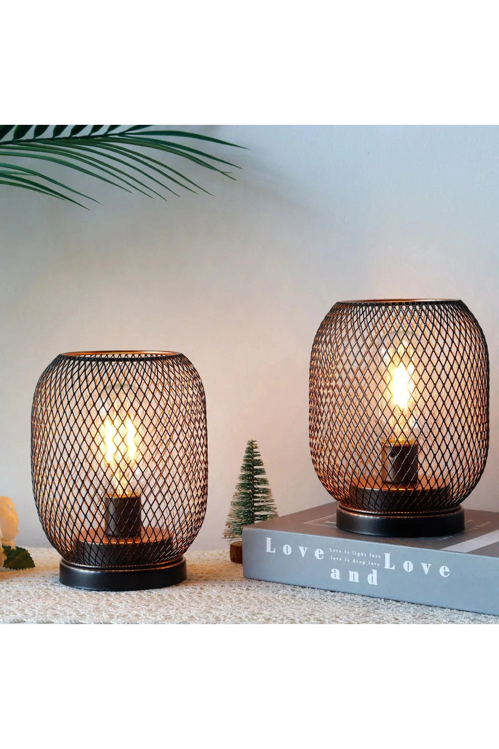 Cage Table Lamp Lantern