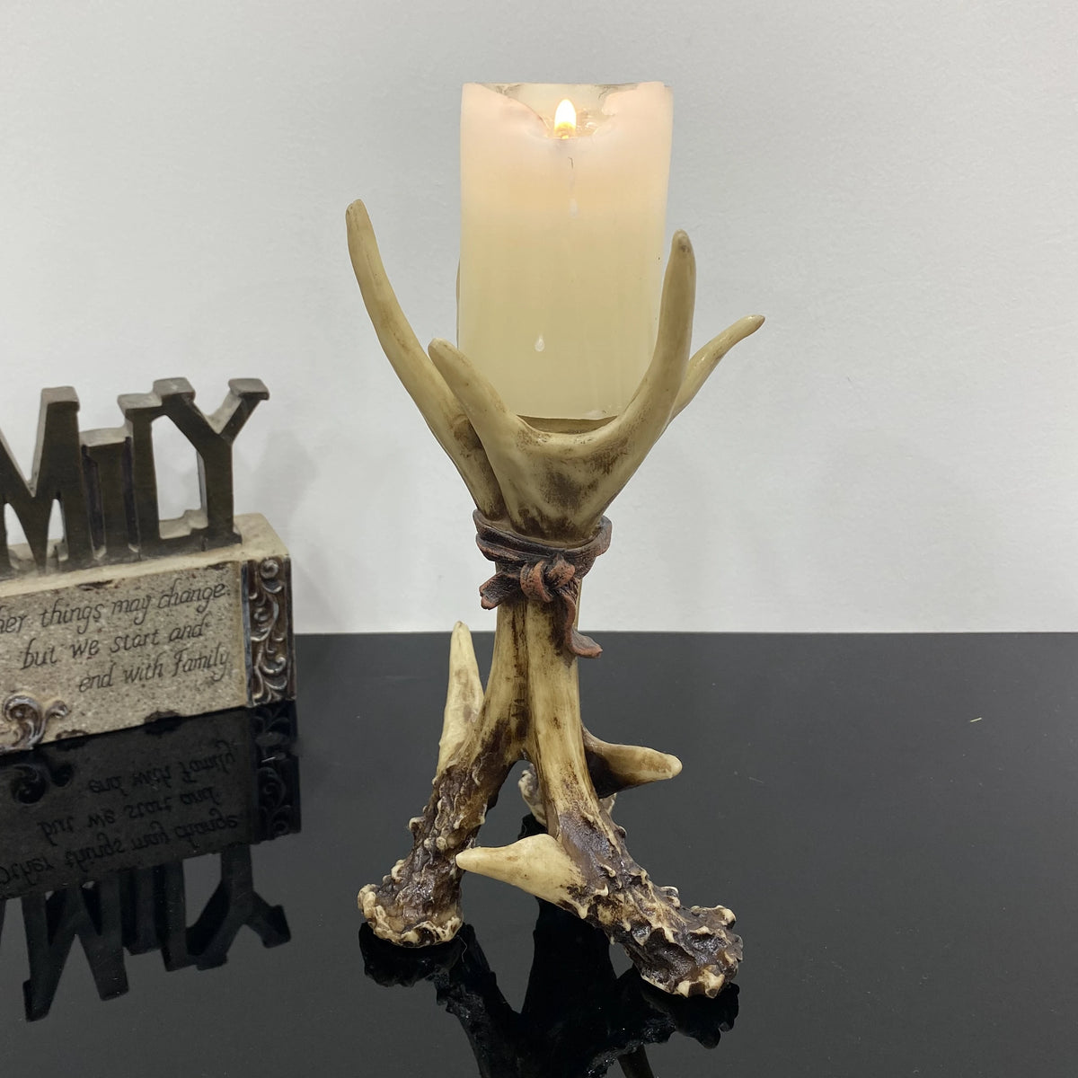 Wildwood Antler Candle Holder