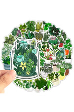 Green Plant Scrapbooking Stickers