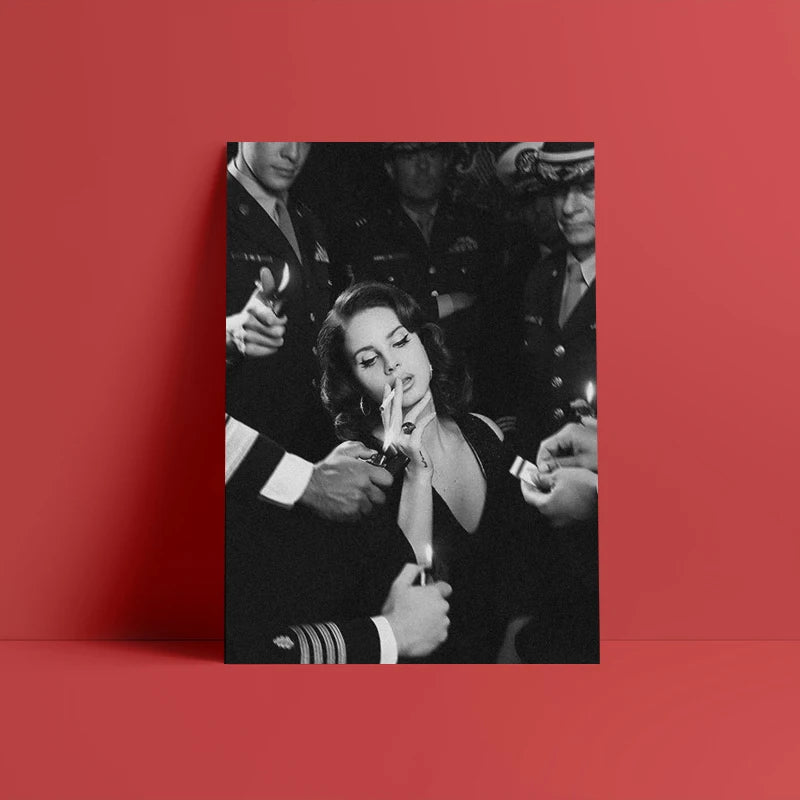 Dark Academia Femme Fatale Canvas Poster