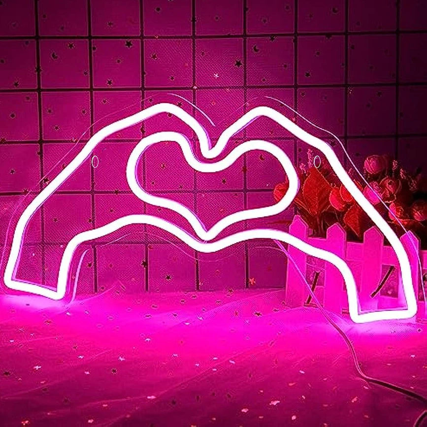 Pink Love Heart Neon