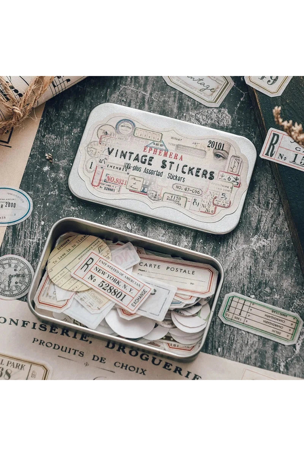 Vintage Ephemera Scrapbooking Stickers