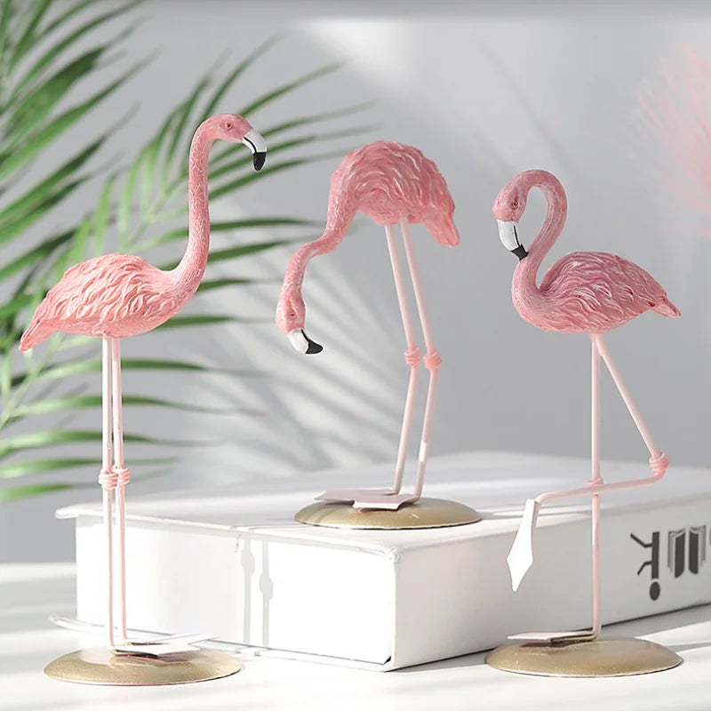 Resin Pink Flamingo Figurine