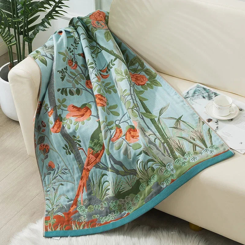 Tropical Garden Paradise Blanket