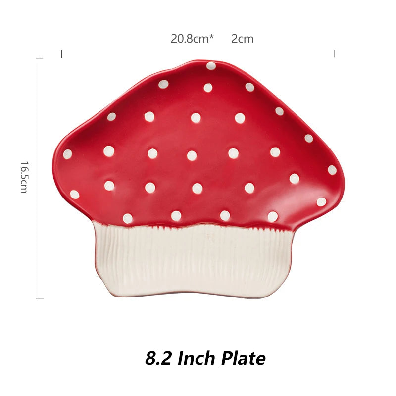 Whimsical Mushroom Serving Plate