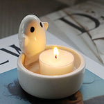 Cozy Cat Ceramic Candle Holder