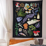 Enchanted Forest Witchcraft Tapestry