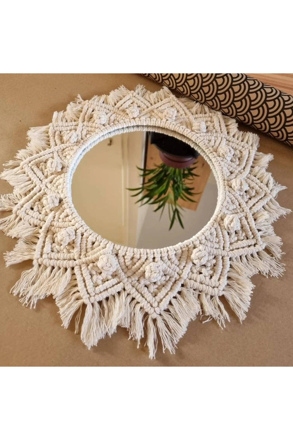 Boho Macrame Wall Hanging Mirror